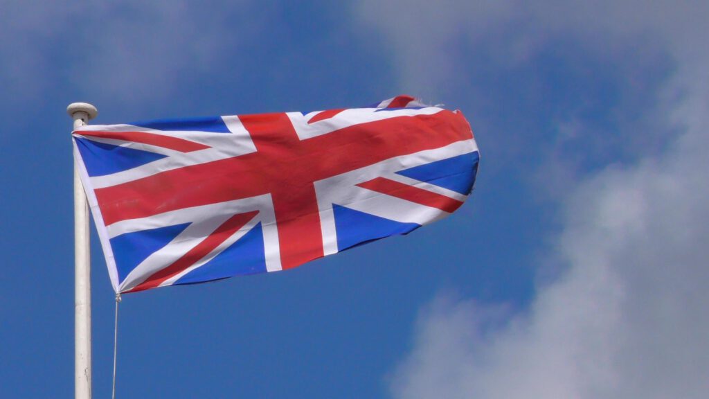 Brexit Flagge Großbrittaniens